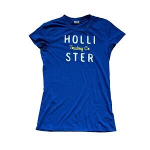Vintage Hollister T-shirt Vintage Y2K 2000s Prep Women's M Blue